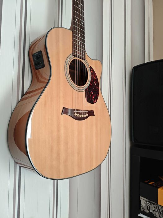 Guitarra acústica Harley Benton CLG 48 CE Wide NT com Saco Premium