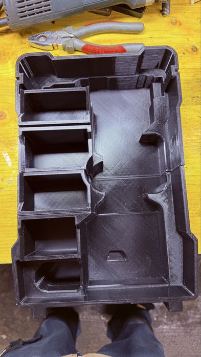 Molde para caixa milwaukee packout para m12 arebitadeira