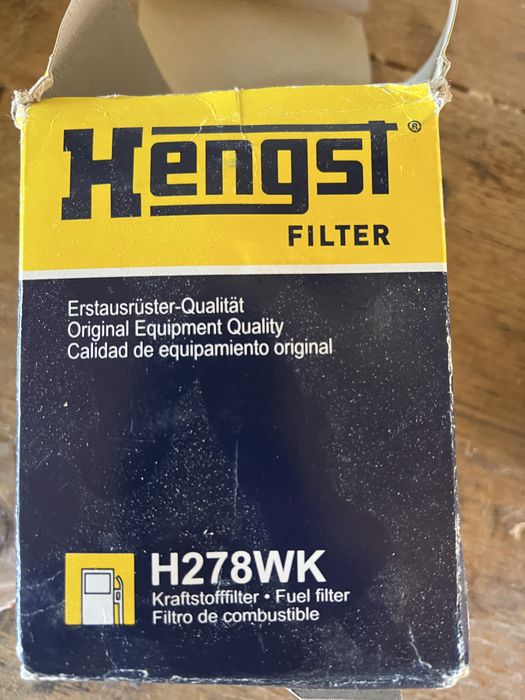 Паливний фільтр H278 VK та BOSCH 2076