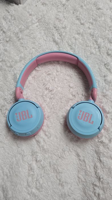 Słuchawki bezprzewodowe JBL niebieski różowy dla dziewczynki