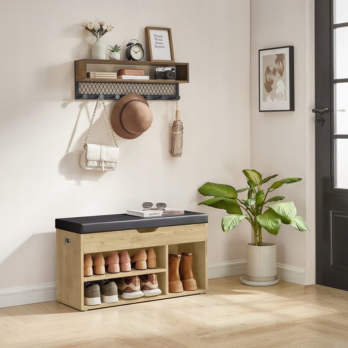 Pojemny schowek do przechowywania loft 80x30x44 cm 3 półki