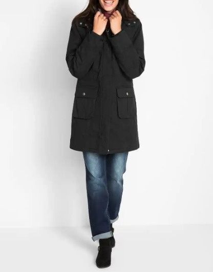 B.P.C parka czarny z futerkiem damska r.40
