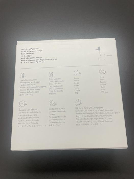 World Travel Adapter Kit oryginalny adaptery podróżne Apple
