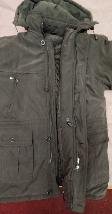 Куртка зимняя мужская стёганая, тёплая б/у в ОТЛИЧНОМ состоянии. Р. 58