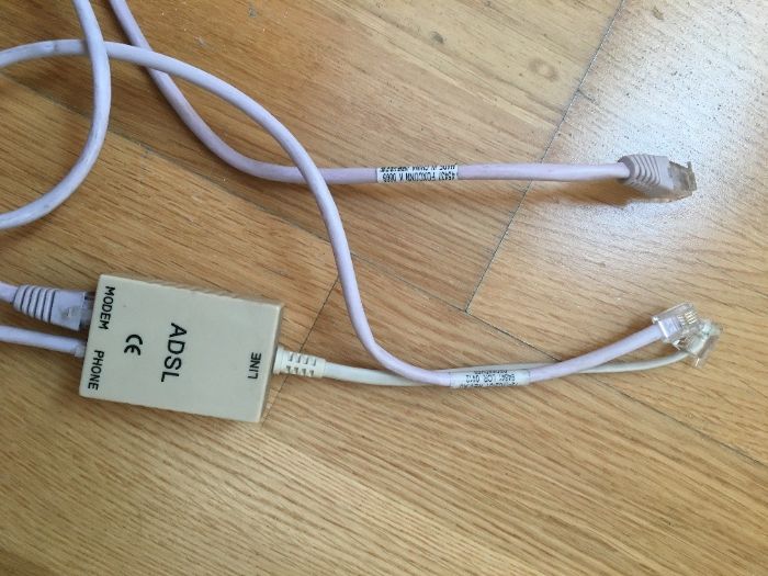 Filtro / adaptador ADSL
