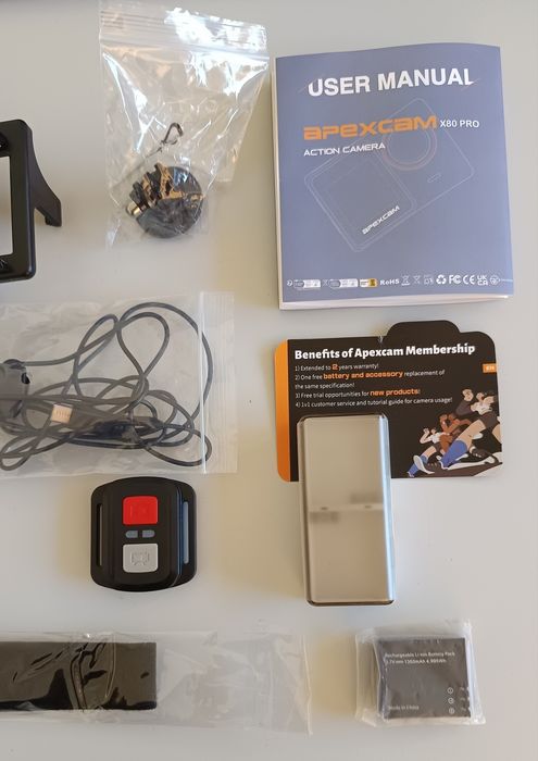 Câmara de ação Apexcam X80 Pro