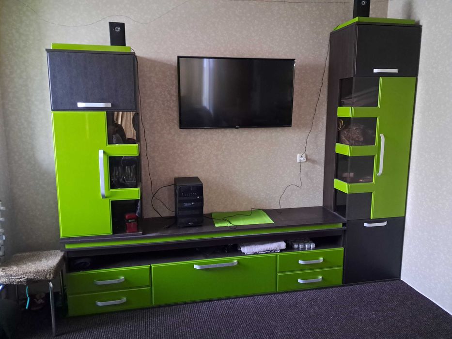 Стінова панель для вітальні, довжина 272, глибина 42, висота 192/220