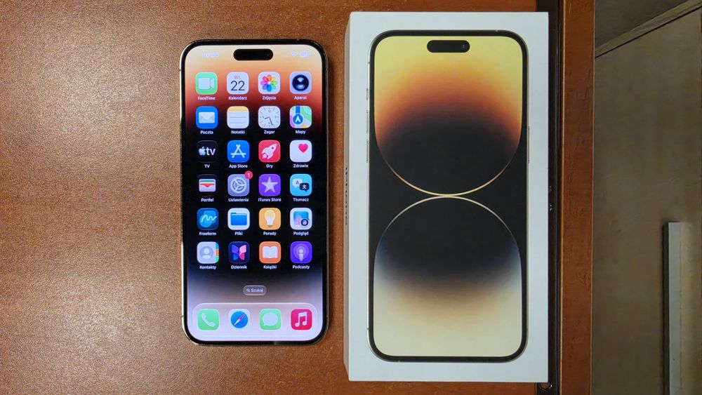 iPhone 14 Pro Max 128GB złoty, stan bdb