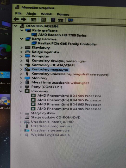 Komputer stacjonarny zestaw z monitorem 21"