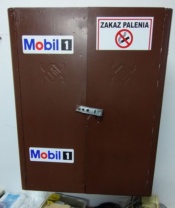 Szafka metalowa na narzędzia PRL