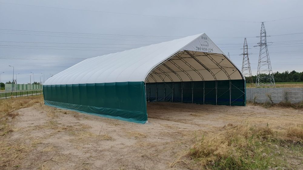 Hala 15x30x7,5 łukowa namiotowa obora bele garaż magazyn