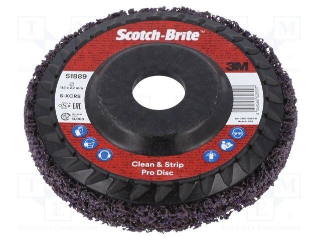 8x 3M Scotch-Brite 51889 Dysk czyszczący 115x22mm XT Pro XO-RD SXCRS
