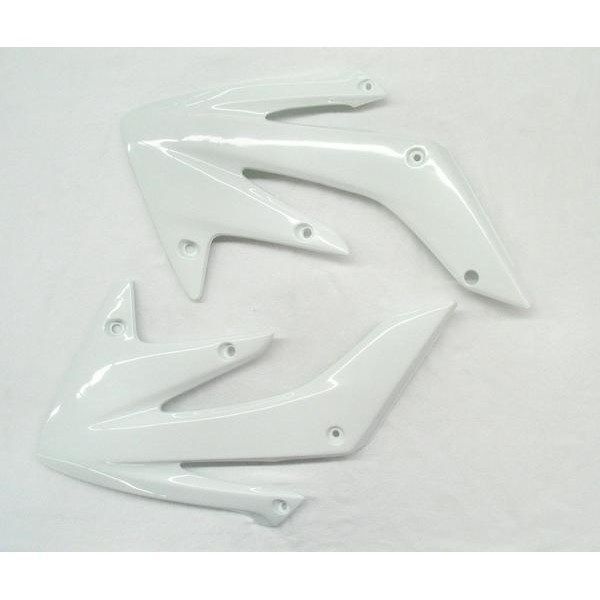 tampas laterais de radiador ufo branco honda crf 450