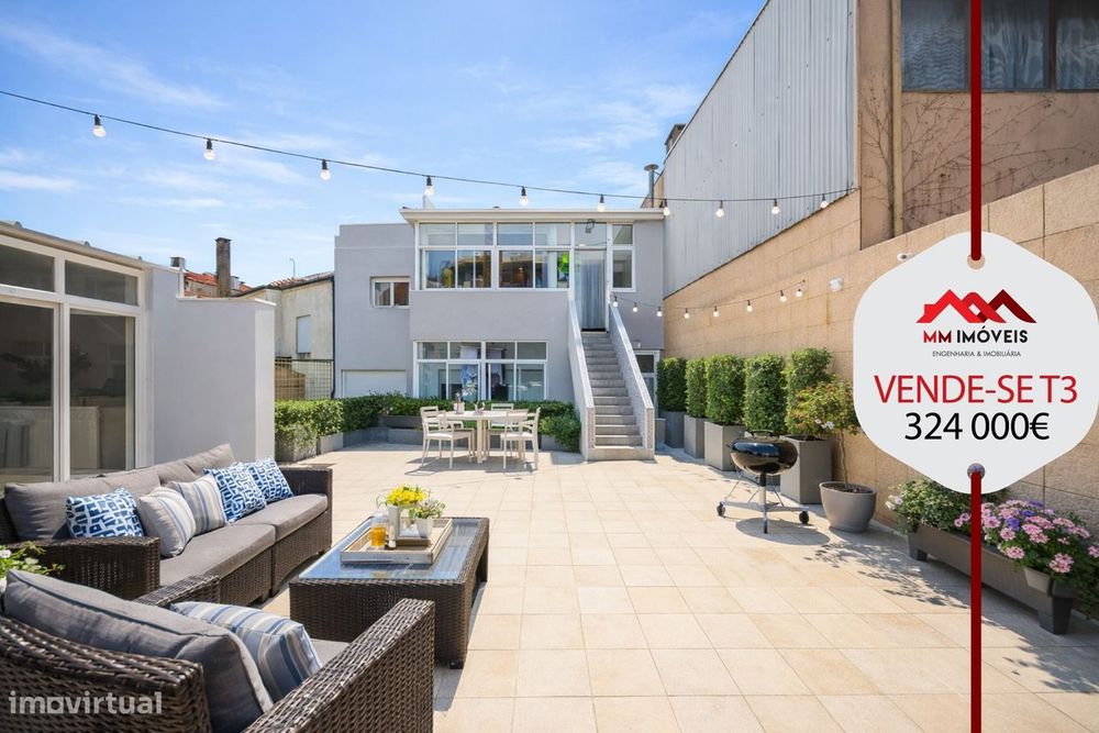 Apartamento T3 | Antas | Terraço | Bom para Investimento | 2 Frentes |