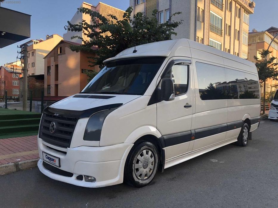 Дефлектор капота для Volkswagen Crafter 2006-2016 гг. Пластик EuroCap