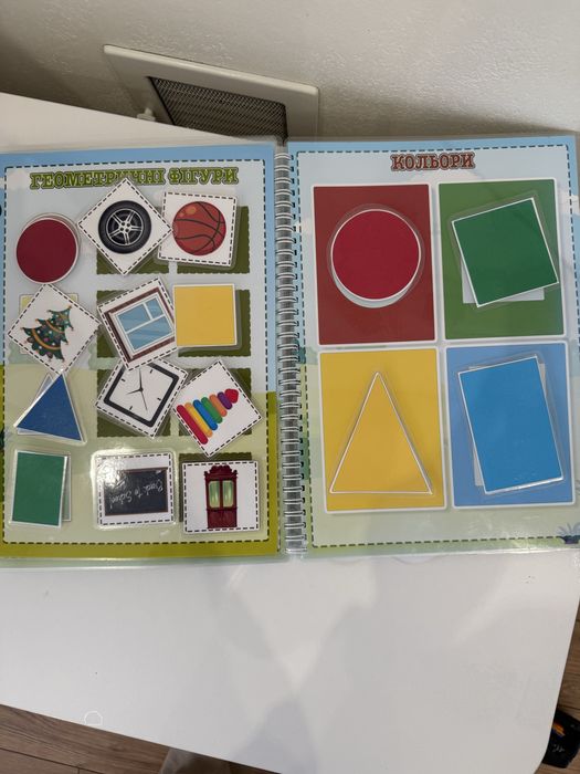 Книжка на липучках розвиваюча для малюків