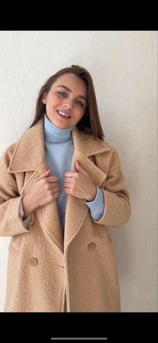 Пальто букле «Тедді» oversize