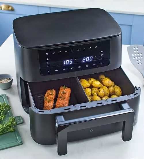 Аерогриль / аерофритюрниця двокамерна AMBIANO 9 літрів