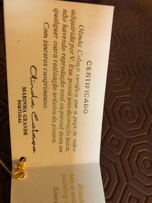 Jarra Verde Marinha Grande Olinda Colaço Peça Única Com Certificado