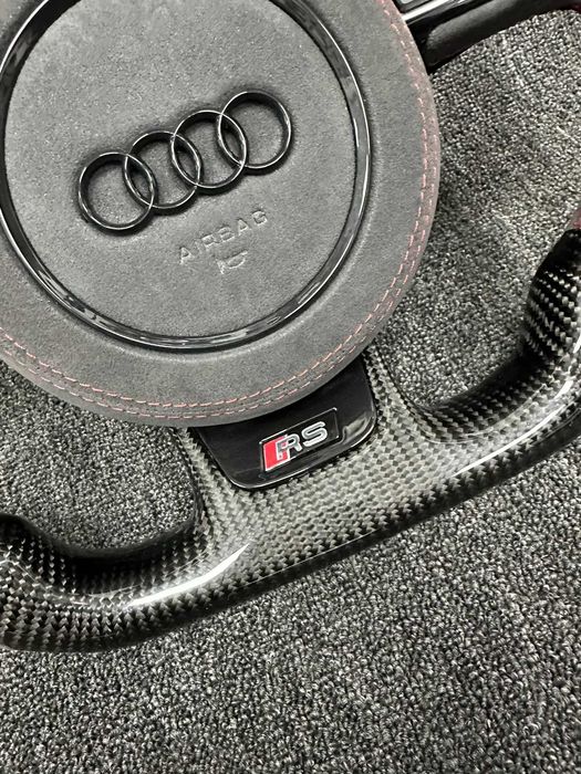 Руль Sline Audi Кермо карбон алькантара Ауді A6 A7 A8 Q7 2008-2017