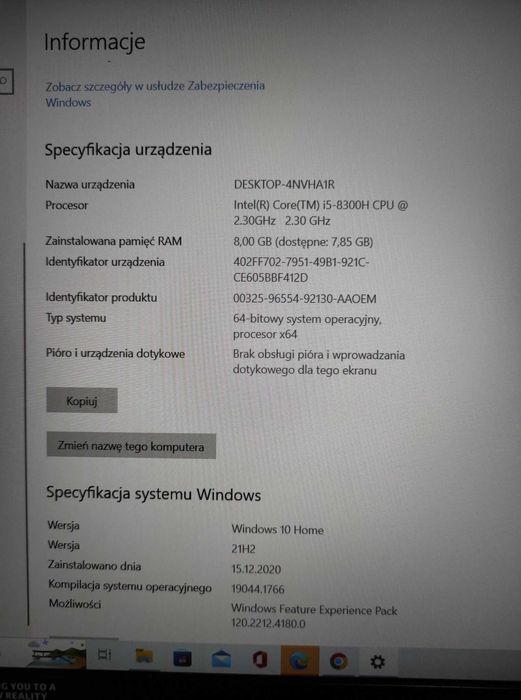 Laptop ACER Nitro 5  15.6 IPS i5-8300H 8GB RAM 512GB