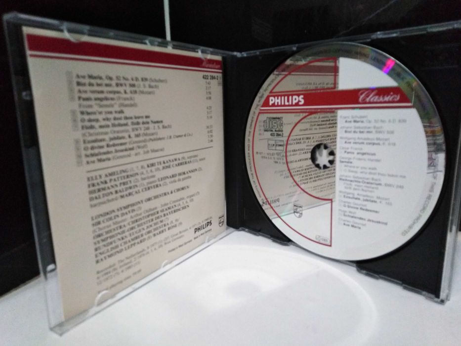 Cd Ameling,Te Kanawa,Carreras – Ave Maria Bach,Mozart,Schubert,Hanel.