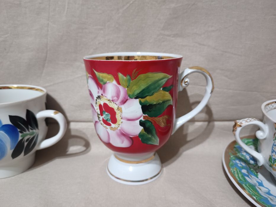 Чайные пары фарфоровые