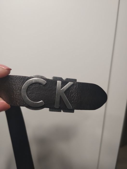 Calvin Klein Jeans pasek damski skórzany duży