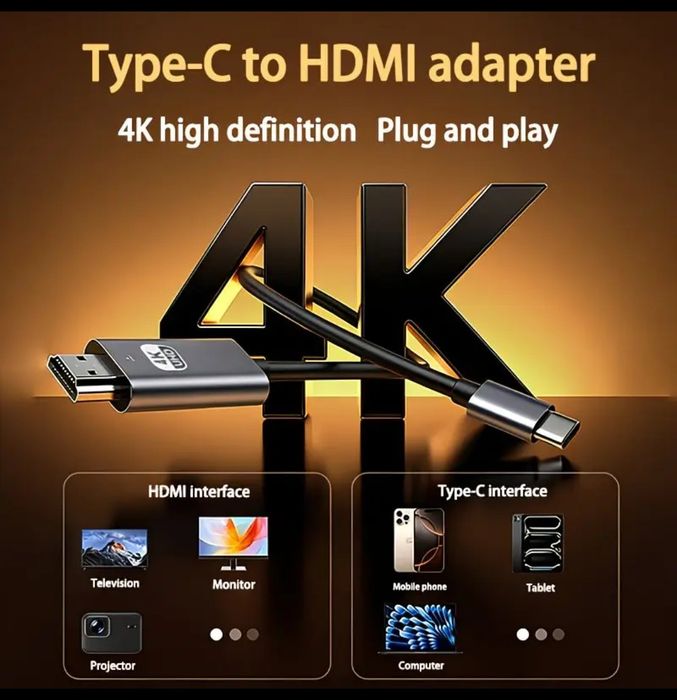 Кабель ASUS Туре-С до HDMI 1.8m