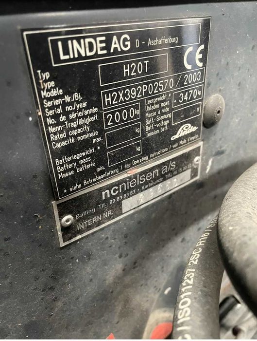 Wózek widłowy LINDE H20T/2003
