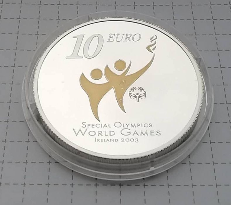 Ірландія 10 євро 2003р. Олімпіада в Дубліні. СРІБЛО. ПРУФ.
