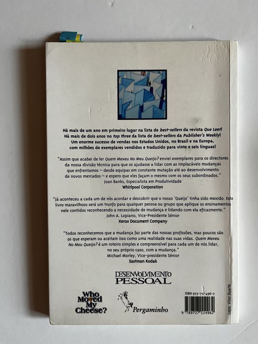 Quem mexeu no meu queijo por Dr Spencer Johnson
