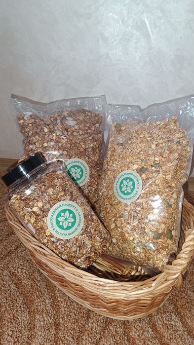 Гранола домашня/мед/трав'яний чай/