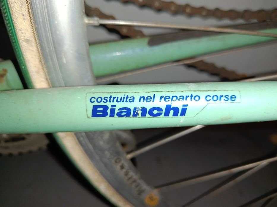 Bicicleta Bianchi Celeste Clássica Italiana, Reparto Corse, Anos 80/90