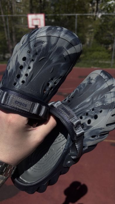 Чоловічі crocs navy Крокси ECHO CLOG темно сині 207937 UNISEX
