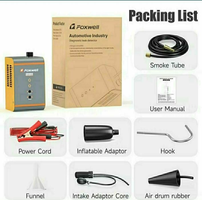 Димогенератор автомобільний,дымогенератор для авто FOXWELL  SD201  .