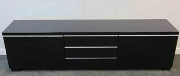 Movel TV IKEA Besta Burs Preto Brilhante