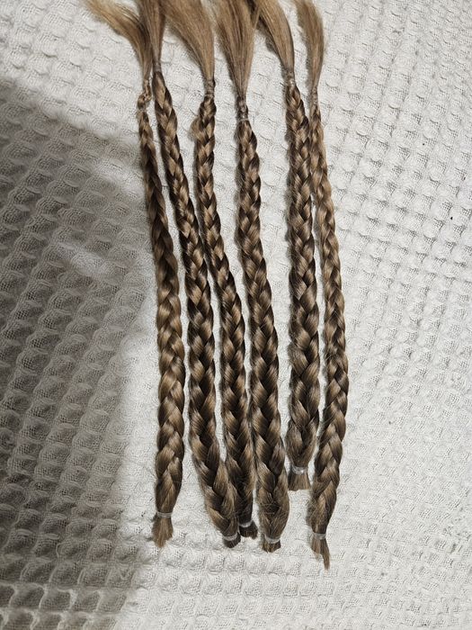 Włosy naturalne blond 35cm 60 gram