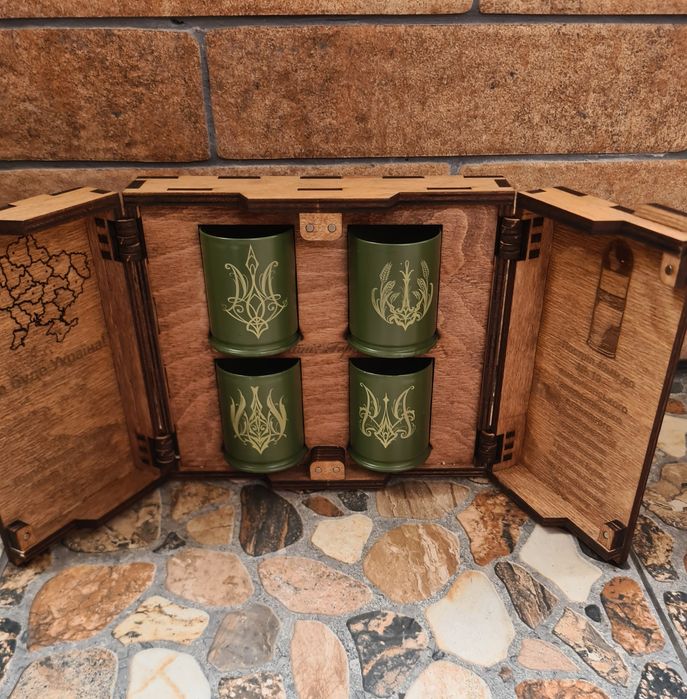 Комплект чарок-гільз 4шт "Книжка"