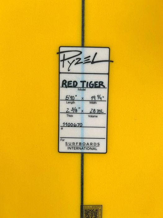 Prancha de surf nova - Pyzel Red Tiger