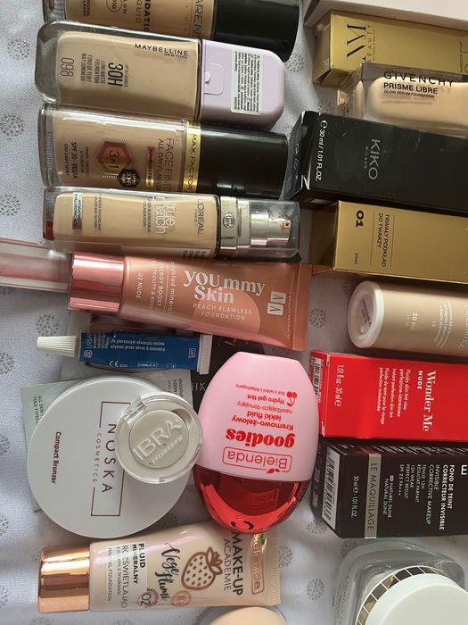Zestaw podkładów do twarzy Dior,Guerlain,Armani…