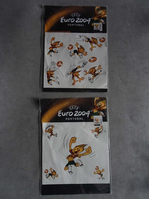 Autocolantes diversos (novos) Kinas Quinas Mascote Euro 2004