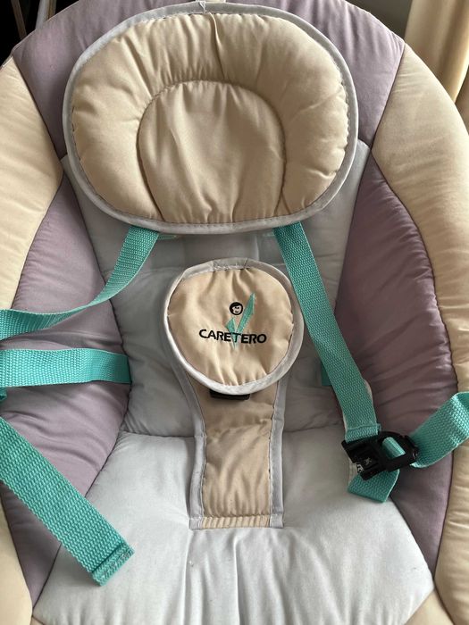 Bujaczek huśtawka Caretero Loop stan idealny, komplet, dla niemowląt