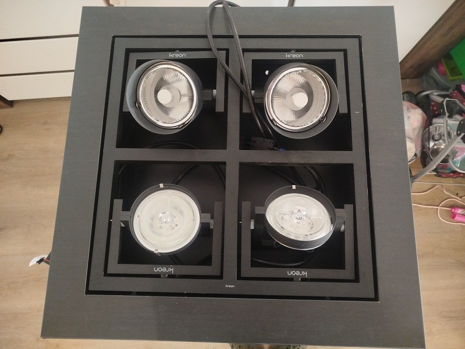 Lampy sufitowe panelowe przemysłowe halogenowe Philips Kreon ZESTAW