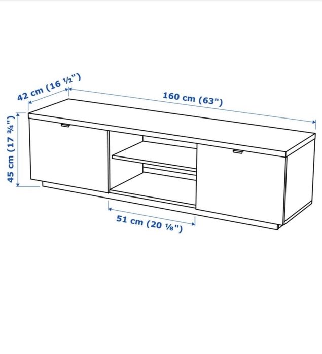 Móvel TV IKEA Byas - Branco