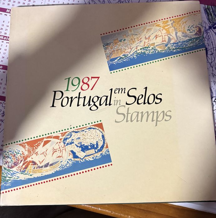 Livro ctt com selos 1987