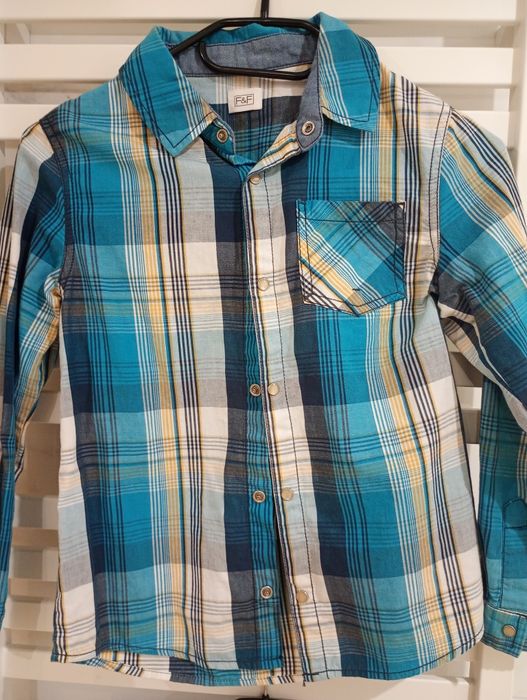 Koszule chłopięce zestaw 128