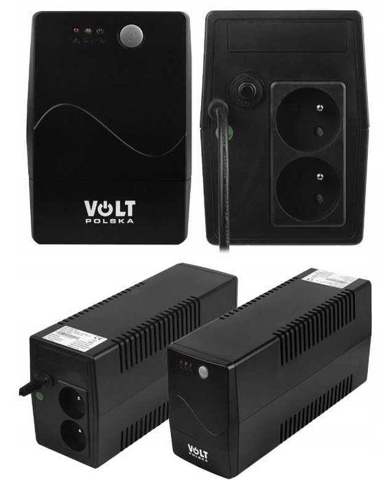 Аварійне джерело живлення UPS 1000VA 600W 9AH AKU 230V LCD VOLT POLSKA