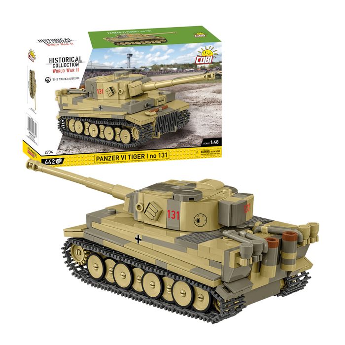 LOCKI COBI 2734 Czołg PANZER VI TIGER I nr 131 HC WW2 442 El.