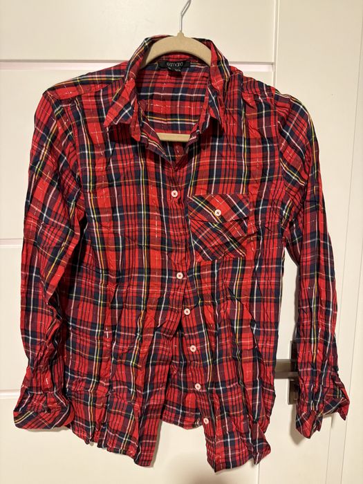 Koszula Esemara rozm.40 w kratkę ze srebrną nitką